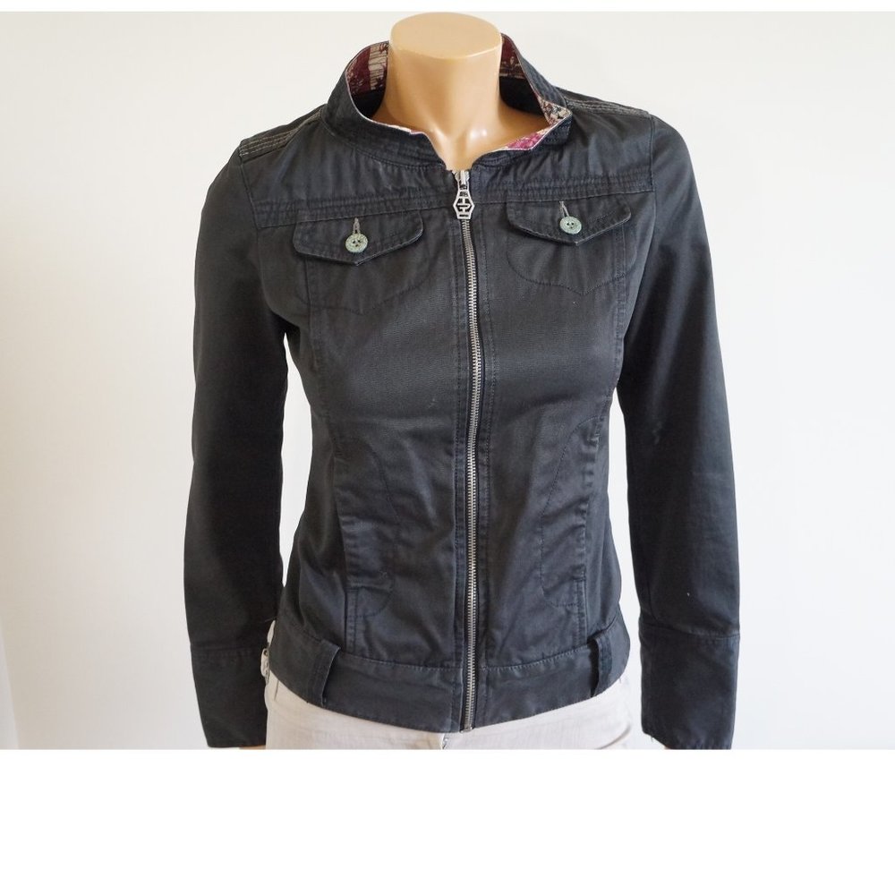 Diesel Black Moto Black Jacket